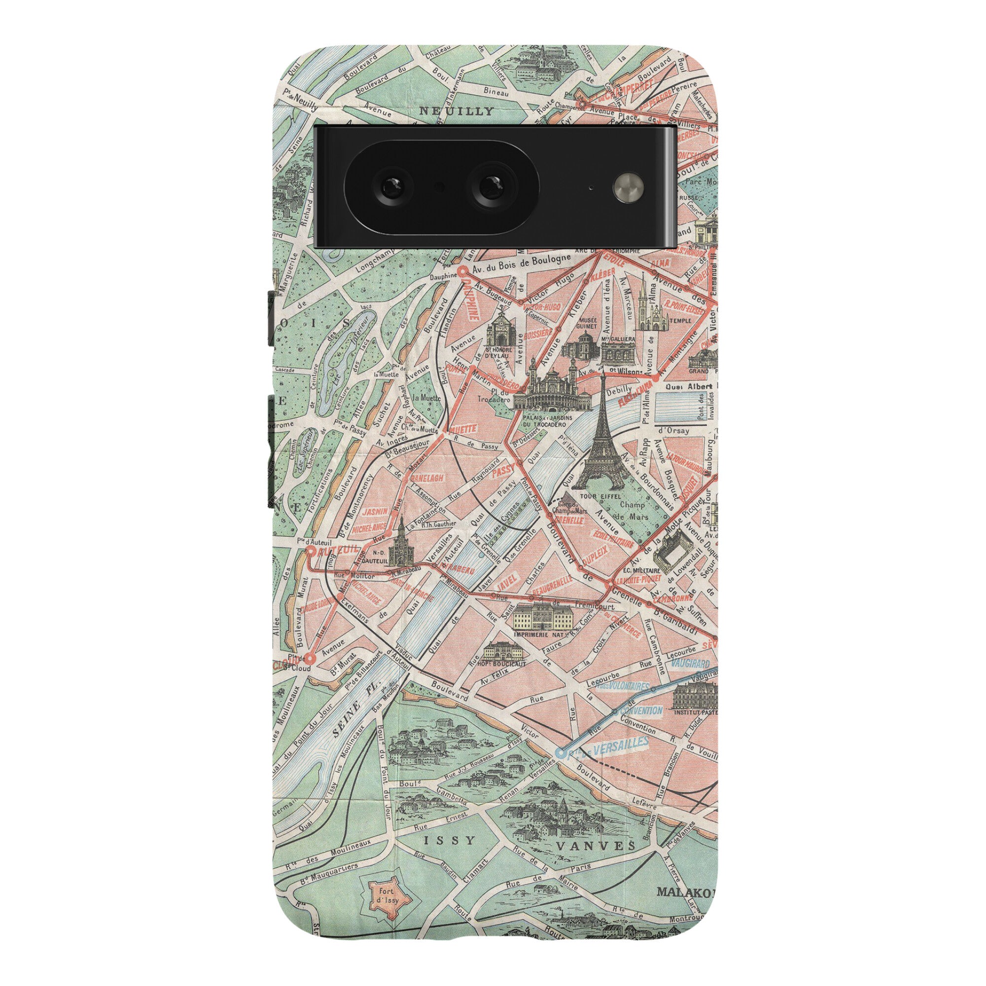 Vintage Paris Map Phone Case